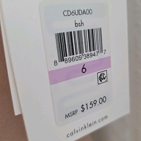 178 Calvin Klein Primrose Pink Suede A-Line Shift Dress, Size 6 - Picture 6 of 8